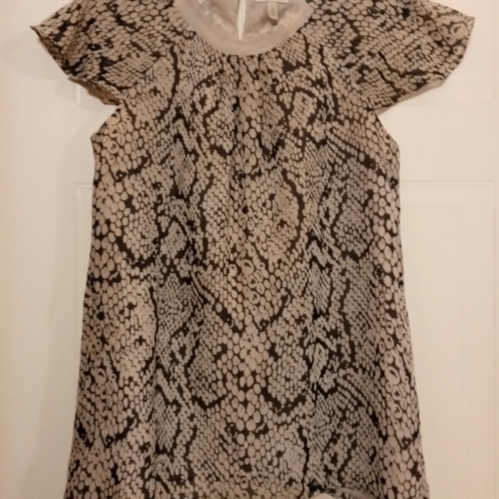 Black And Cream Blouse
